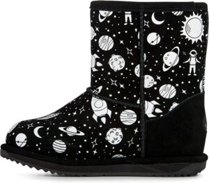 Stiefel Jungen schwarz Outer Space black 31